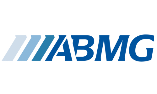 a blue and black logo