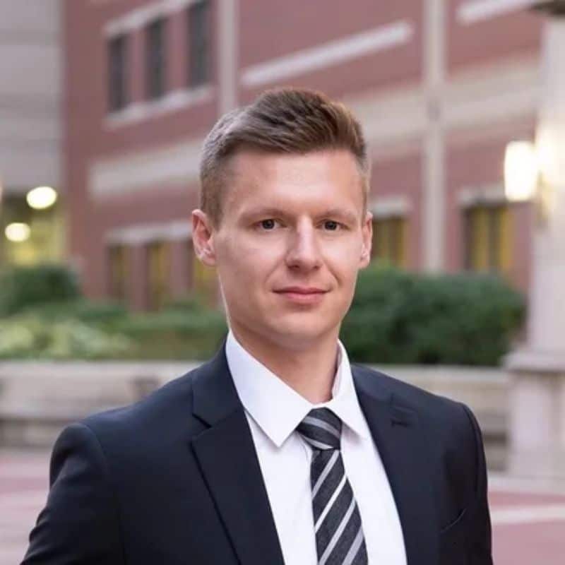 a man in a suit and tie