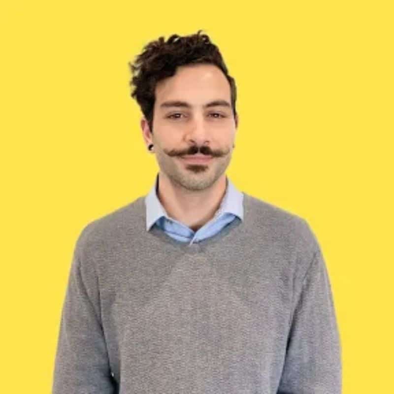 a man with a mustache
