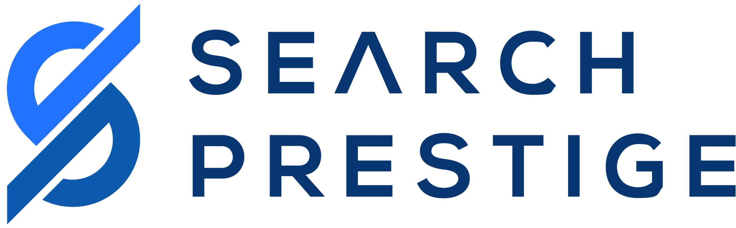 blue letters on a black background