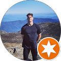 a man standing on a mountain